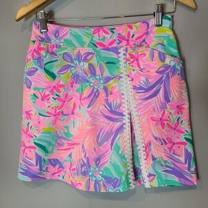 Lilly Pulitzer Luxletic Daphne Skort UPF 50 Was All A Dream Golf Sz 00 Resort